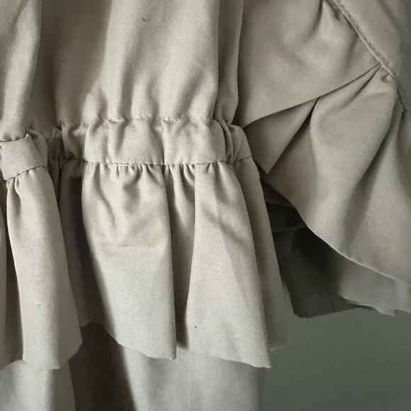 Beige Ruffle Jacket - Picture 3 of 5